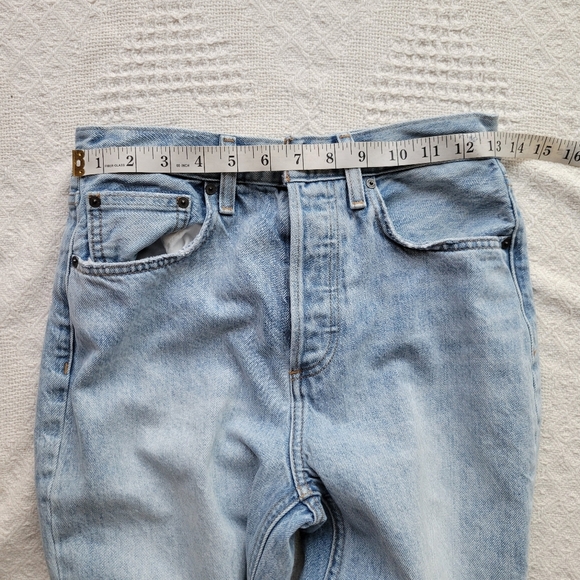 Denim Forum The Joni High Rise Loose 29L Super High-Waisted Distressed Jeans - Picture 7 of 10